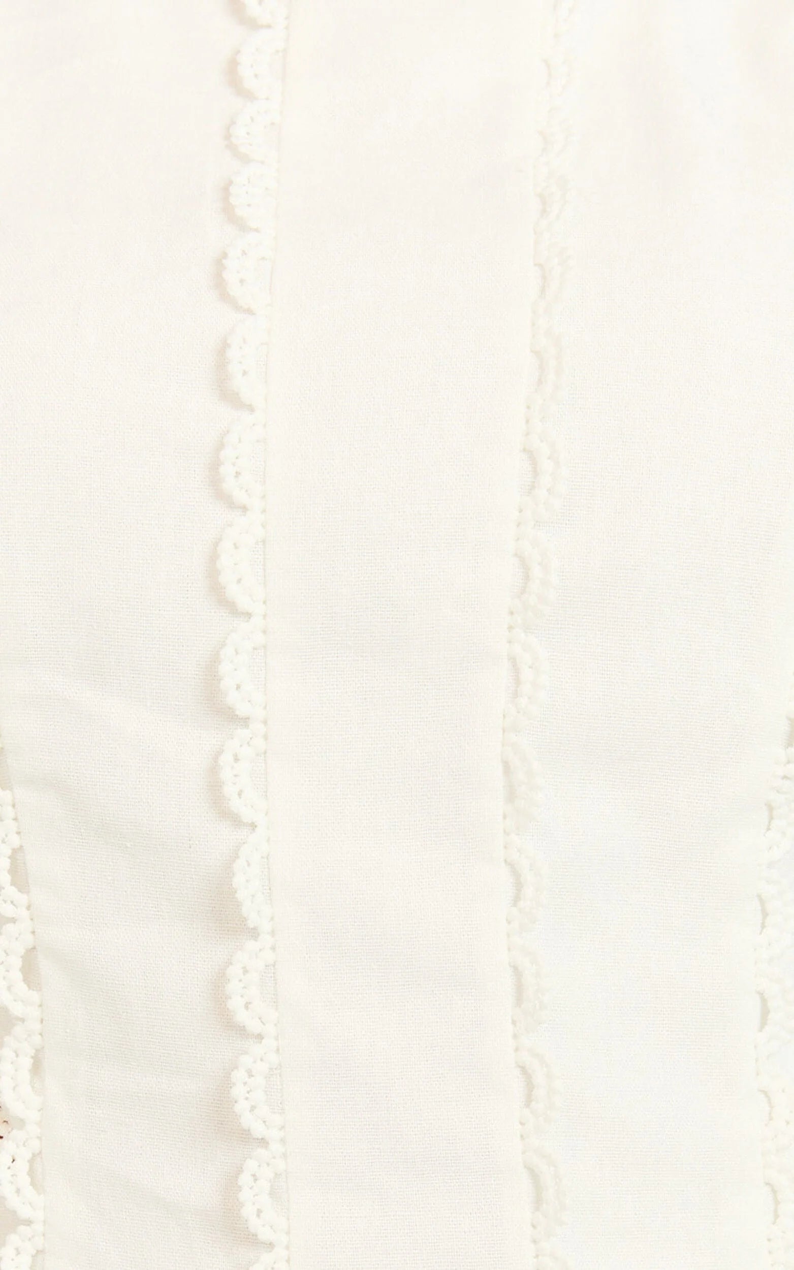 Laila Mini Linen Blend Dress - High Neck Side Cut Out Puff Sleeve Straight Dress in Off White