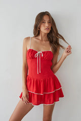 Fiorella Open Back Mini Dress