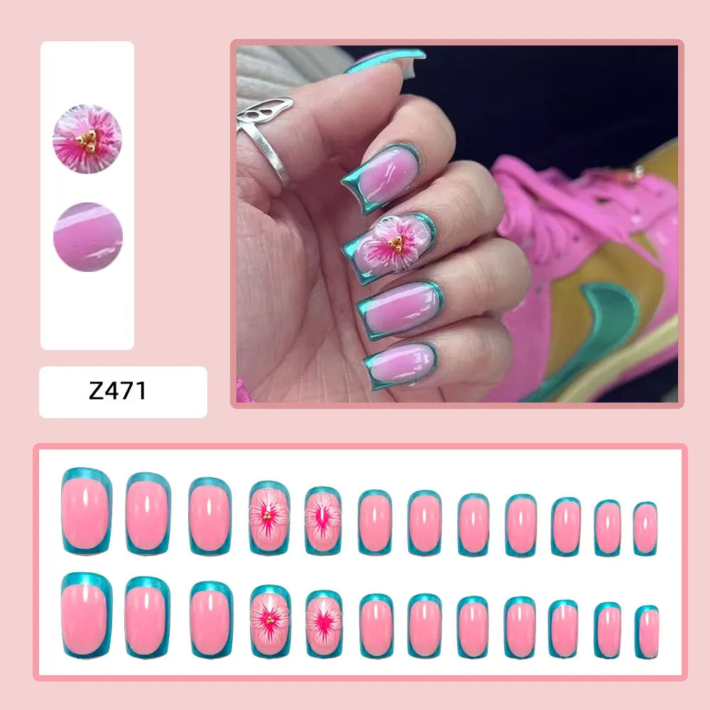 Luxury Handmade 3D Press-On Nails - Premium Reusable Gel Fake Nails - Multiple Styles & Designs Available