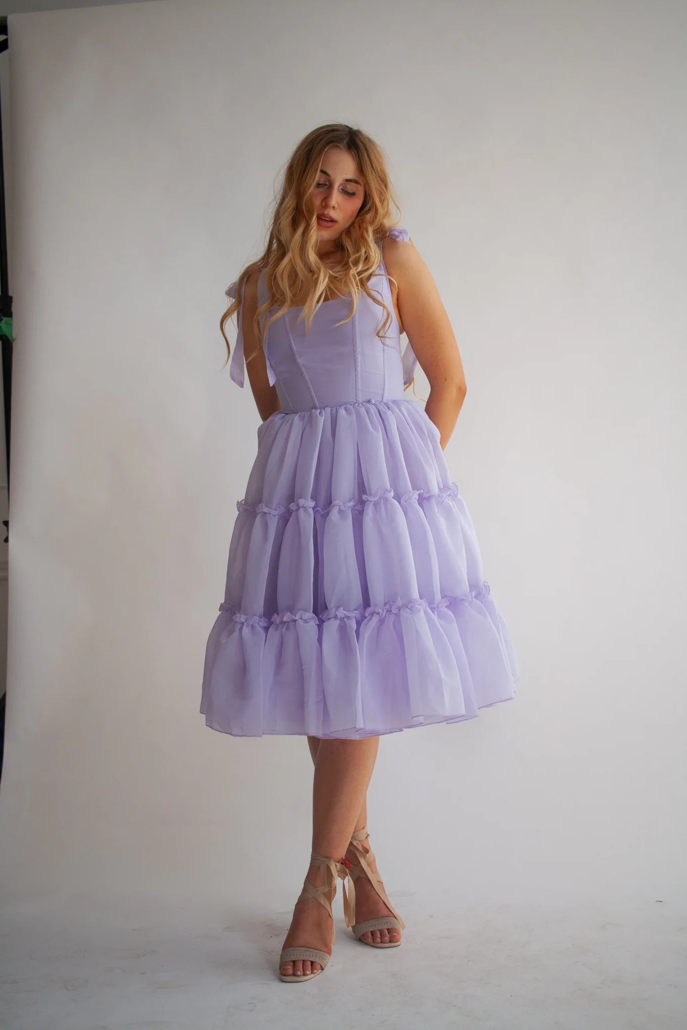 The Siena Dress in Lavande Purple